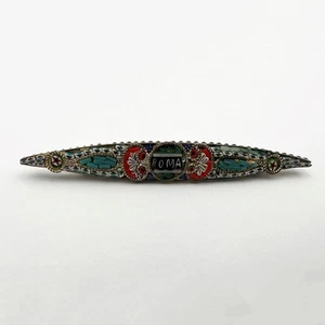 VINTAGE / ANTIQUE ITALIAN MICRO MOSAIC BROOCH - Picture 1 of 4