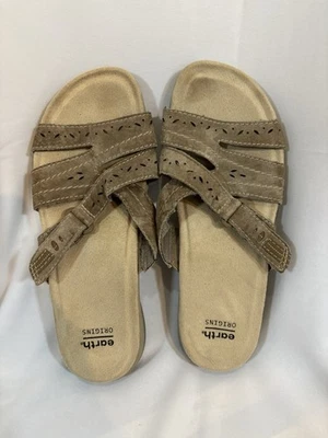Sandalias Earth Origins Gamuza Tobogán Savoy Shantel Sedona Marrón Talla 8 Foto 1 de 4