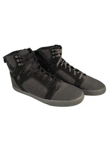 Supra Skytop Muska 001 Shoes Men's Size AU 11 Black/Grey Suede Skate Sneakers - Bild 1 von 8