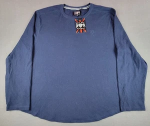 Lions Crest Herren 5XL Blau Waffel Thermo Langarmshirt - Bild 1 von 9