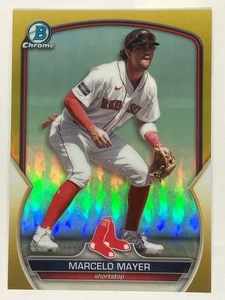 2023 Bowman Chrome Marcelo Mayer BCP-210 Gold 18/50 Boston Red Sox - Picture 1 of 2