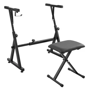 VEVOR Piano Keyboard Stand and Bench Set, Z Style, Heavy-Duty Digital Piano - Picture 1 of 10