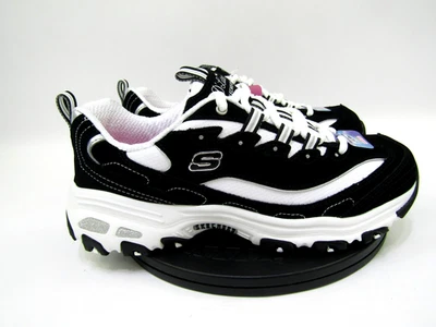 Skechers D Lites Mayor Fan Zapatos Atléticos Mujer 9 Negro Blanco Tenis Nuevos Foto 1 de 4