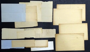 1830s to 1850s Original ANTIQUE PLAIN BLANK DOCUMENT PAPER Reclaimed Age Toning - Picture 1 of 2