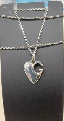 Collana Gucci Motivo Cuore G Argento
