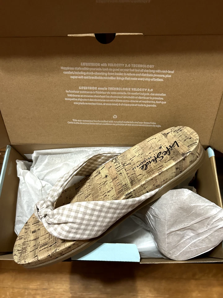 Женские сандалии-шлепанцы Life Stride НОВЫЕ размер 11  - Изображение 1 из 1