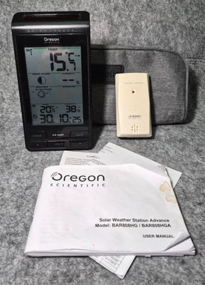 Oregon scientific solar weather station advance BAR808HG - Image 1 of 4
