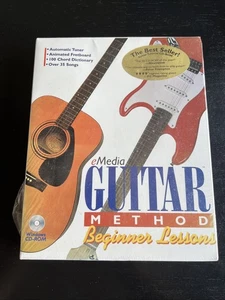 Método de guitarra eMedia (1996-1999) lecciones para principiantes nuevo en caja - Imagen 1 de 3
