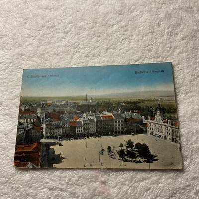 Czech.1920-BUDWEIS,RINGPLATZ-OLD POSTCARD-#01 - Image 1 of 4