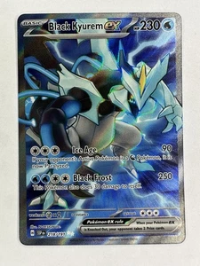 Tarjeta de juego de cartas coleccionables Pokémon ultra rara arte completo Surging Sparks Black Kyurem EX 218/191 - casi nueva - Imagen 1 de 2