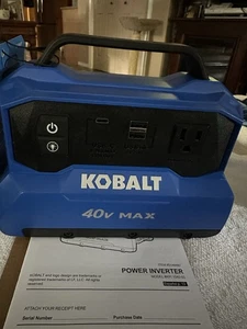Kobalt 300 Watt Power Inverter 120 Volt 5149487 (tool only) NEW - Picture 1 of 5