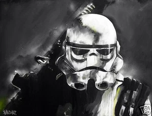 A3 SIZE CANVAS PRINT star wars ART PAINTING ANDY BAKER - Picture 1 of 9