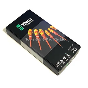 Wera 7-Piece Kraftform Plus Slim 1000V VDE Insulated Screwdriver Set 160iSS/7 - Picture 1 of 8