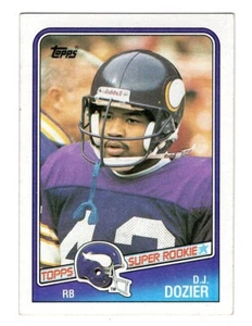 1988 Topps Super Rookie D.J. Dozier #150 Minnesota Vikings Football Card - Picture 1 of 2