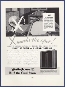 Vintage 1930 WESTINGHOUSE Air Conditioner Conditioning Ephemera 30's Print Ad - Picture 1 of 1