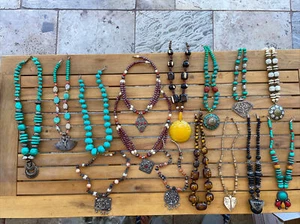 15 GROSSHANDEL HALSKETTE INDIEN ETHNISCH BOHO HALSKETTE 18” BIS 22” - Bild 1 von 9