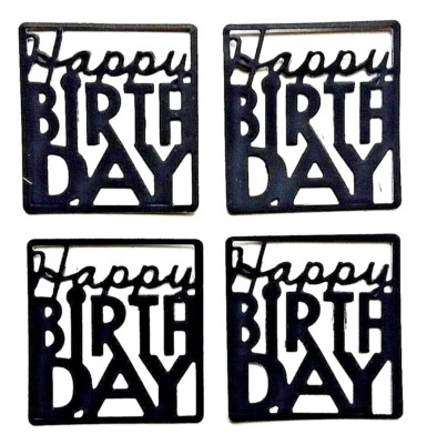 FELIZ CUMPLEAÑOS Palabras Papel Troquelado Artesanías Adorno Álbum de Recortes Hágalo Usted Mismo Foto Foto 1 de 4