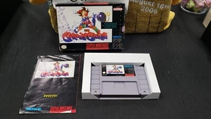 CIB KID KLOWN IN CRAZY CHASE NINTENDO SNES VIDEO GAME COMPLETE BOX W/ PROTECTOR - Picture 1 of 10