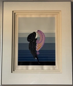ERTE ORIGINAL BEAUTY & THE BEAST FRENCH SERIGRAPH MODERN ART DECO WOMAN 1977 - Picture 1 of 16