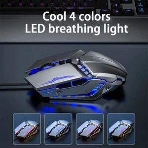 Wired Gaming Mouse Gamer 3200DPI USB Ergonomic Mouse Computer Office Sound Silen - Picture 1 of 15