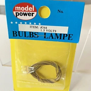 Model Power HO 1.5 Volts Bulbs 0.15 AMPS #344 NIP - Picture 1 of 1