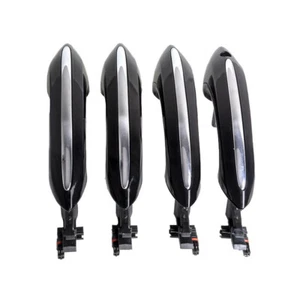 Black Comfort Access Exterior Door Handle w/LED for BMW F07 F10 F11 F06 F01 F04 - Picture 1 of 13