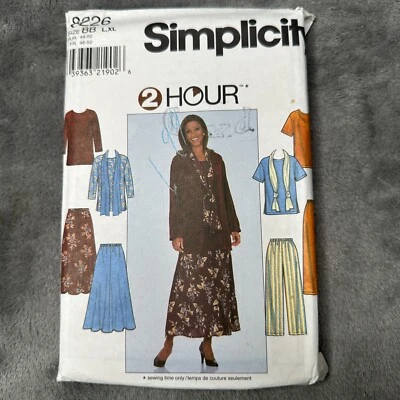 Simplicity 8226 2 Hour Sewing Pattern Top Midi Skirt Pants Scarf L XL18-24 Y2K - Image 1 of 4