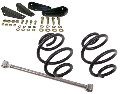 Bobinas de caída traseras de 5" para Chevrolet C-10 1965-1972 con barra de oruga ajustable y reubicadores de amortiguador Foto 1 de 4