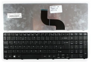 Acer NSK-AUF0U Black Windows 8 UK Layout Replacement Laptop Keyboard - Picture 1 of 1