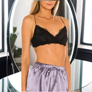 Free People Intimately Maya XS Multiway Bralette Black Lace NWT - Picture 1 of 5