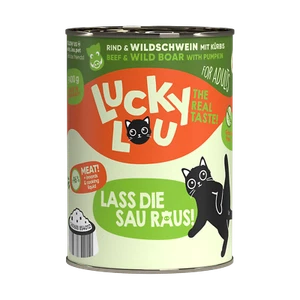 Lucky Lou Lifestage Adult Rind & Wildschwein Nassfutter Katzenfutter 6x400gr - Bild 1 von 4