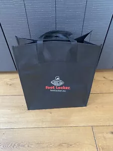 Foot Locker Large Black Logo Gift Carry Reusable Shopping Bag Polypropylene - Picture 1 of 10