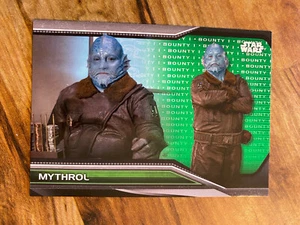 2021 Topps Star Wars Bounty Hunters #B1-67 Level 1 Mythrol Green Parallel 69/150 - Picture 1 of 2