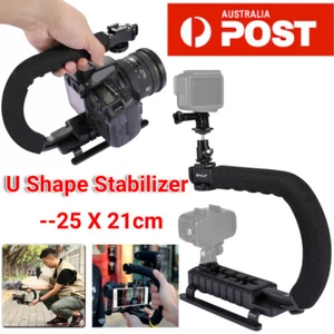 Video Camera Stabilizer Shoe Mount Handle Grip Rig for Camera - Picture 1 of 12