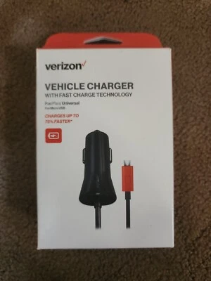 Verizon Micro USB Car Charger with Quick Charge Technology for Android Devices - Image 1 of 4