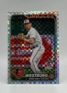 2024 Topps Chrome Update JORDAN WESTBURG RC Rookie Debut X-Fractor #USC117 BALT - Picture 1 of 2