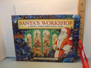 POPUP book SANTA'S WORKSHOP by Paul Stickland pub Dutton 1995 - Imagen 1 de 13