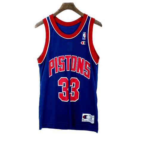 Vintage Detroit Pistons Grant Hill #33 Blue Jersey Women's Size 36 Cover