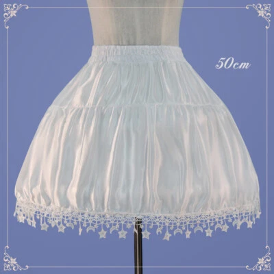 Mujeres Satén Lolita Falda Enagua Crinolina Falda Interior Tutú Estrella Juegos con disfraces Foto 1 de 4