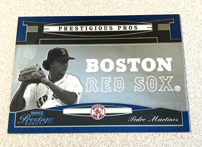 2005 Playoff Prestige Prestigious Pros Blue #PP-45 Pedro Martinez Red Sox /900 - Image 1 of 2