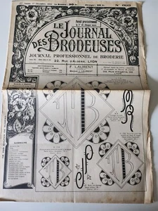 Le journal des brodeuses 1952 n° 693 dessous de vase motifs et ecussons divers - Picture 1 of 11