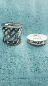 New York Jets 2 rolls decorative ribbon 2- 9ft 1- 5/8",and 1- 2 1/2" - Picture 1 of 3
