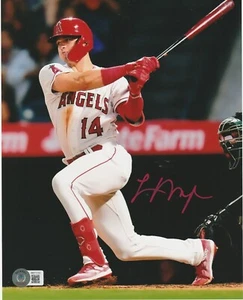 LOGAN O'HOPPE SIGNIERT 8 X 10 FARBFOTO LOS ANGELES ANGELS ROOKIE CATCHER BAS COA - Bild 1 von 1