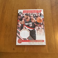 Carmello Anthony Trailblazers Patch Card