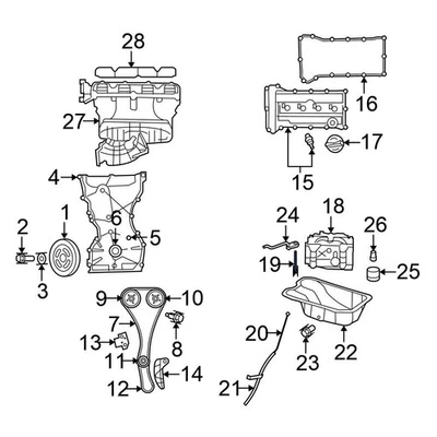 For Chrysler Sebring 2007-2008 Chrysler 68127985AA Engine Oil Pump Bolt Foto 1 de 2