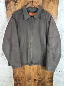 Chaqueta de Colección Roja Abrigo Mecánico Marrón Ropa de Trabajo Envejecida Tareas Abrigo XLarge - Imagen 1 de 13