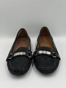 Coach Felisha A2134 Signature C Black Loafer Moc. Sz 10B US - Picture 1 of 16