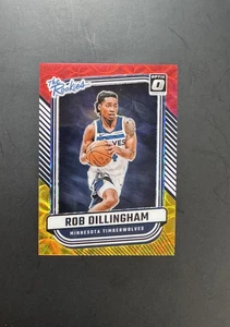 Rob Dillingham /99 – 2024-25 Optic – Timberwolves – #5 -Red/ Gold - The Rookies - Picture 1 of 2