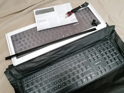 CHERRY KW 9100 SLIM | Kabellose Design-Tastatur | DE QWERTZ | Neuwertig | BT/USB - Bild 1 von 4
