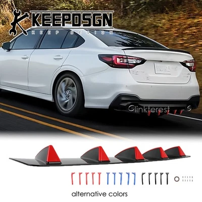 For Subaru Legacy GT Car Rear Bumper Diffuser Lip Splitter Shark Fins Body Kits Foto 1 de 4